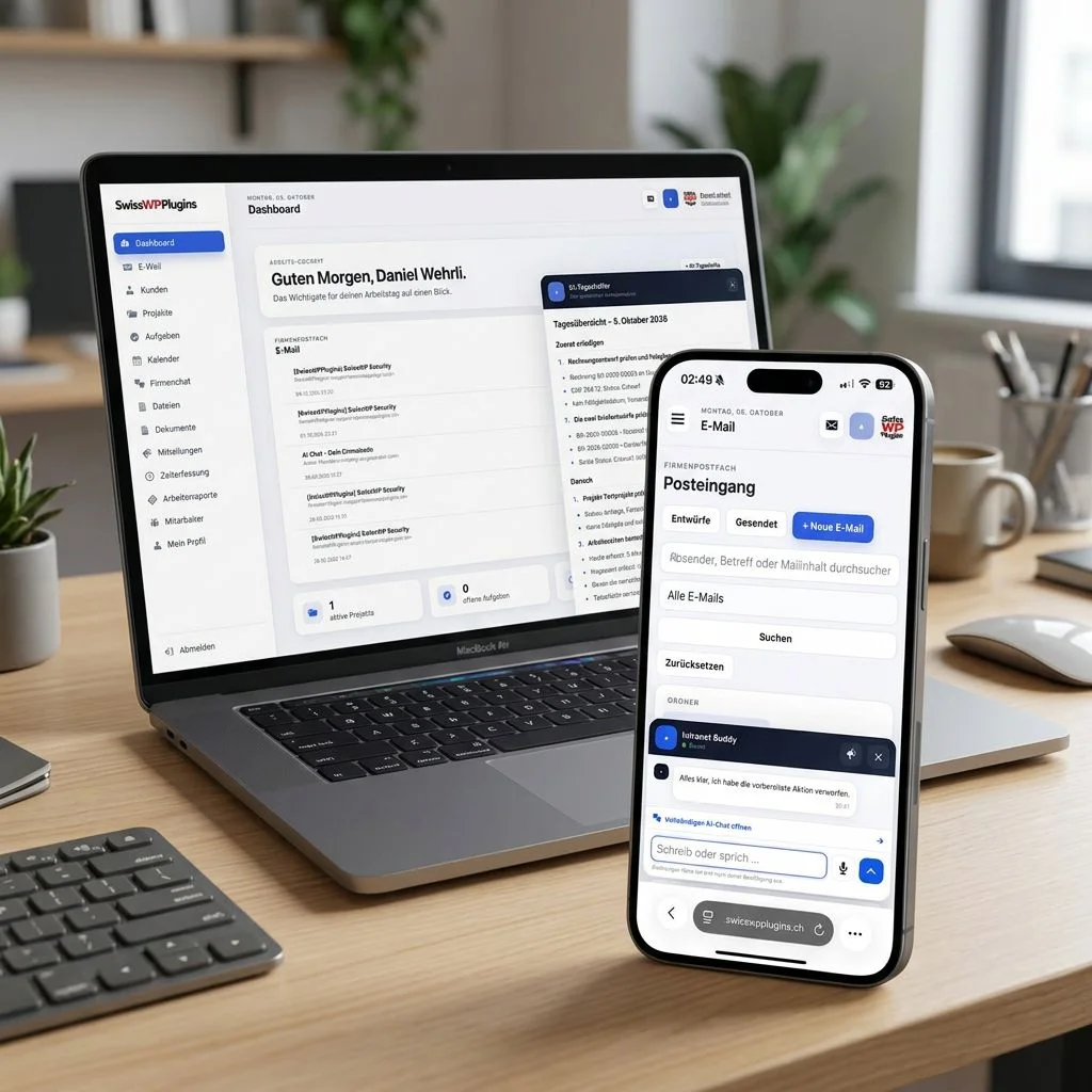 Modernes Dashboard einer Webanwendung