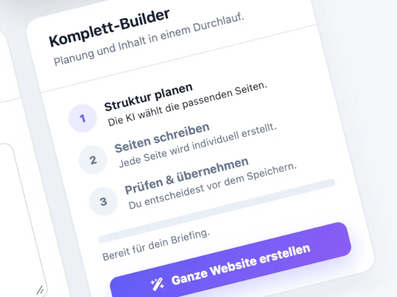 Erstes Produkt